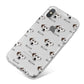 Dalmatian Icon with Name iPhone X Bumper Case on Silver iPhone