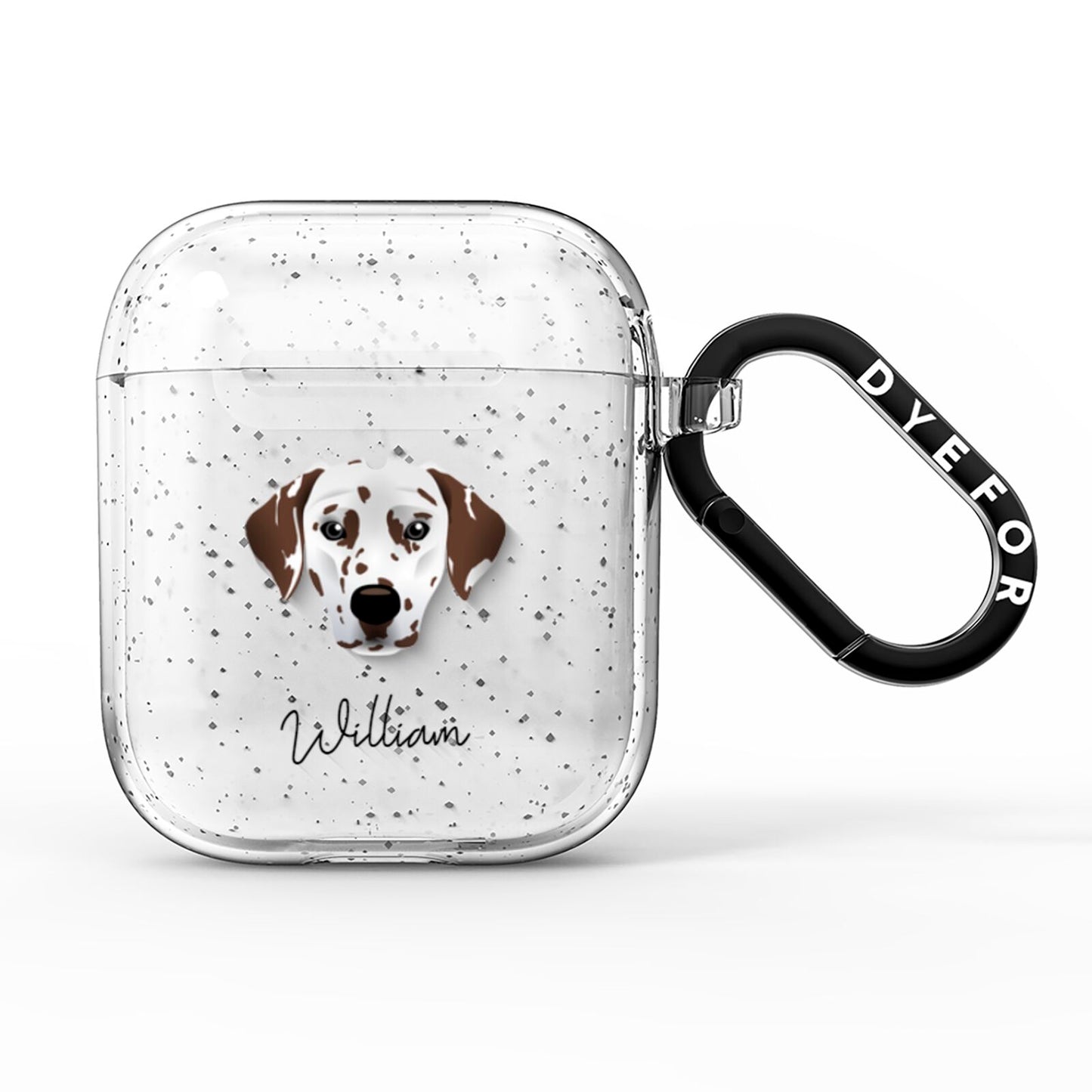 Dalmatian Personalised AirPods Glitter Case
