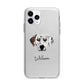 Dalmatian Personalised Apple iPhone 11 Pro in Silver with Bumper Case