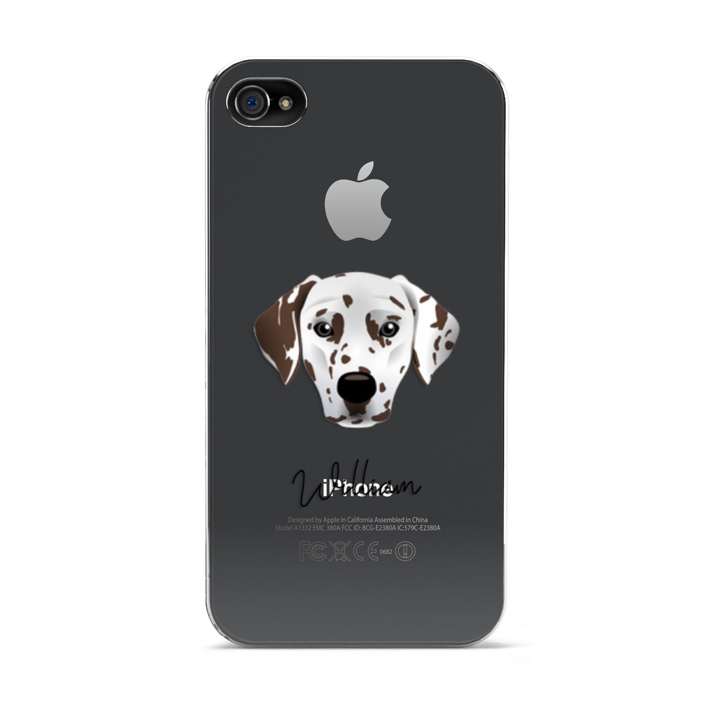 Dalmatian Personalised Apple iPhone 4s Case