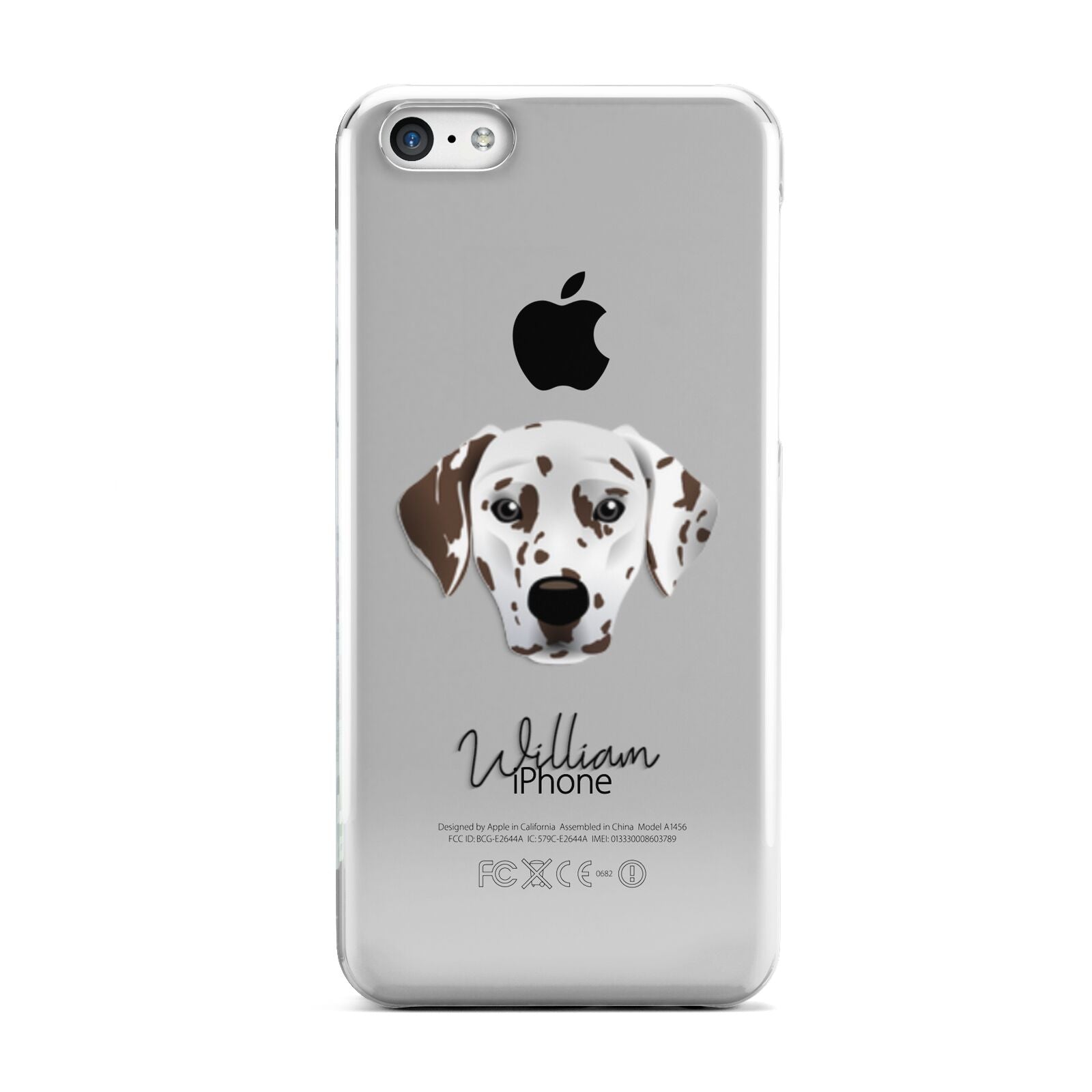 Dalmatian Personalised Apple iPhone 5c Case