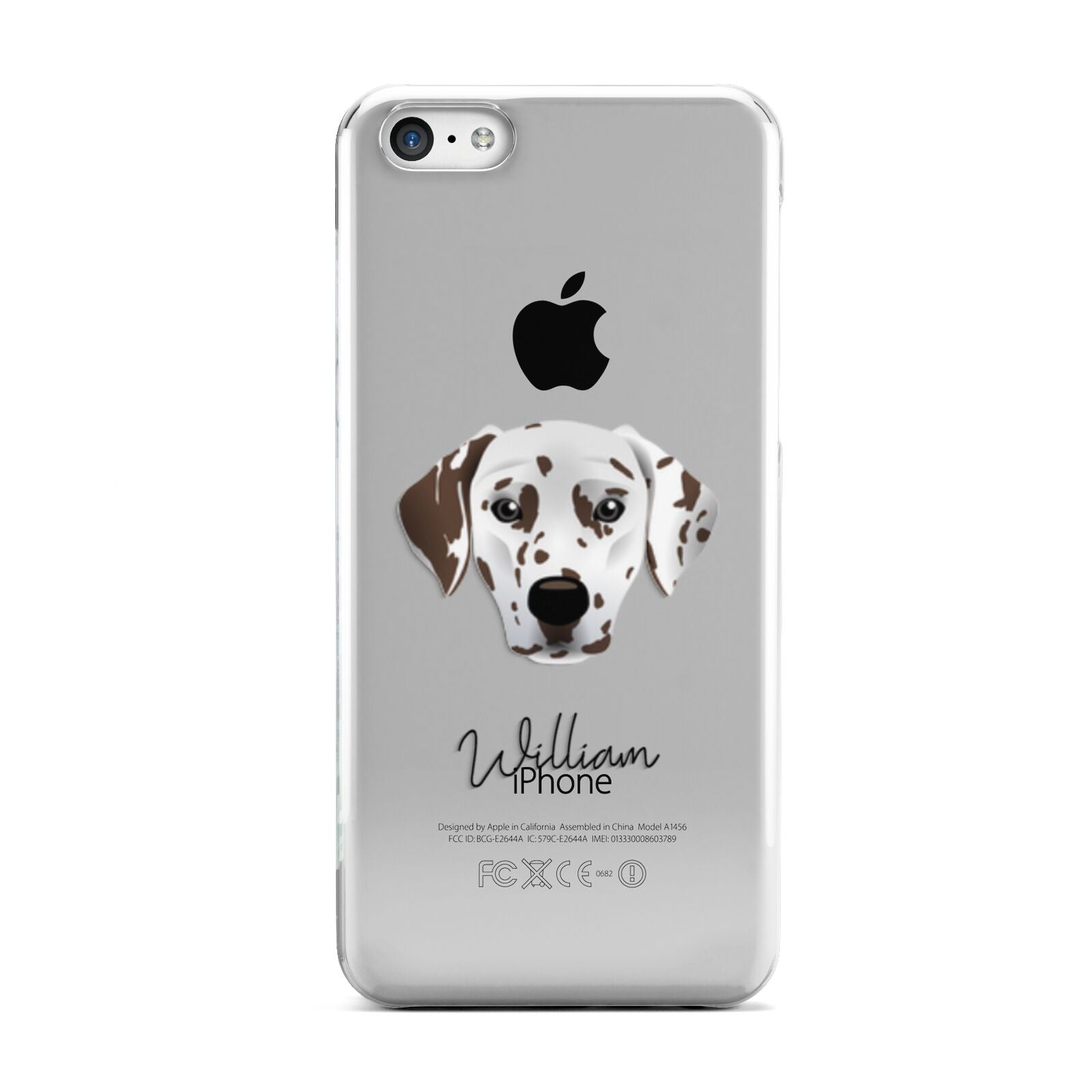 Dalmatian Personalised Apple iPhone 5c Case