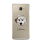Dalmatian Personalised Samsung Galaxy A5 2016 Case on gold phone