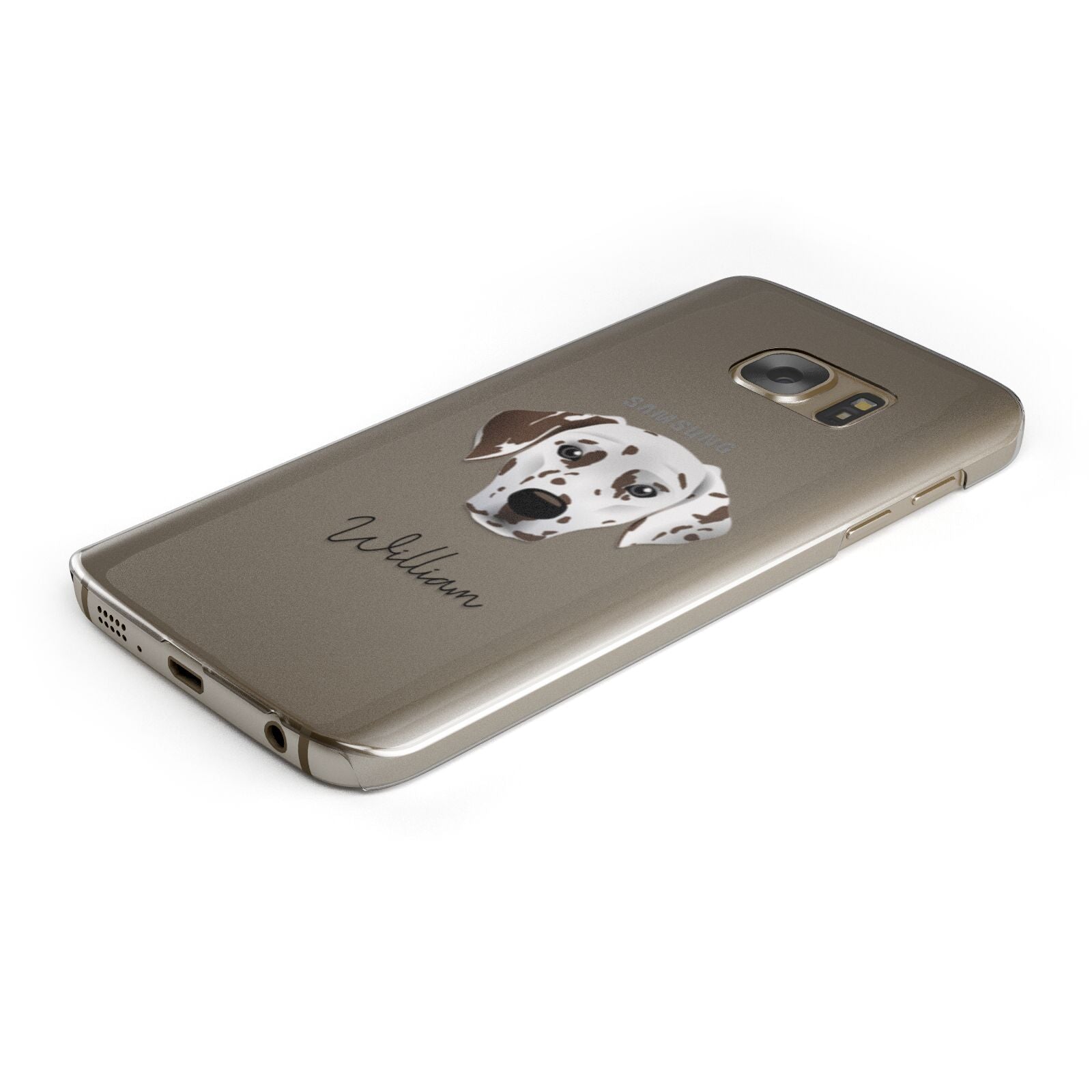 Dalmatian Personalised Samsung Galaxy Case Bottom Cutout