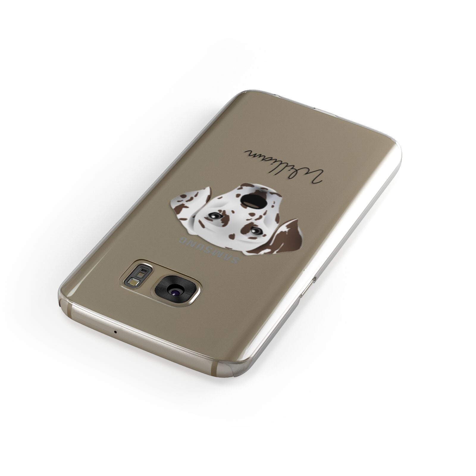 Dalmatian Personalised Samsung Galaxy Case Front Close Up