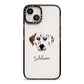 Dalmatian Personalised iPhone 13 Black Impact Case on Silver phone