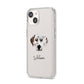 Dalmatian Personalised iPhone 14 Clear Tough Case Starlight Angled Image