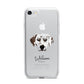 Dalmatian Personalised iPhone 7 Bumper Case on Silver iPhone