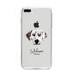 Dalmatian Personalised iPhone 8 Plus Bumper Case on Silver iPhone