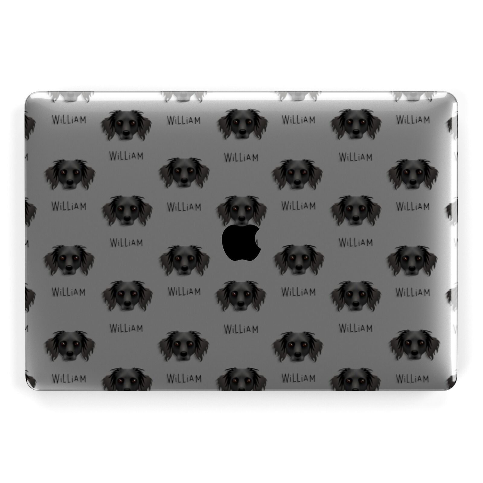 Dameranian Icon with Name Apple MacBook Case