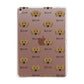 Dameranian Icon with Name Apple iPad Rose Gold Case