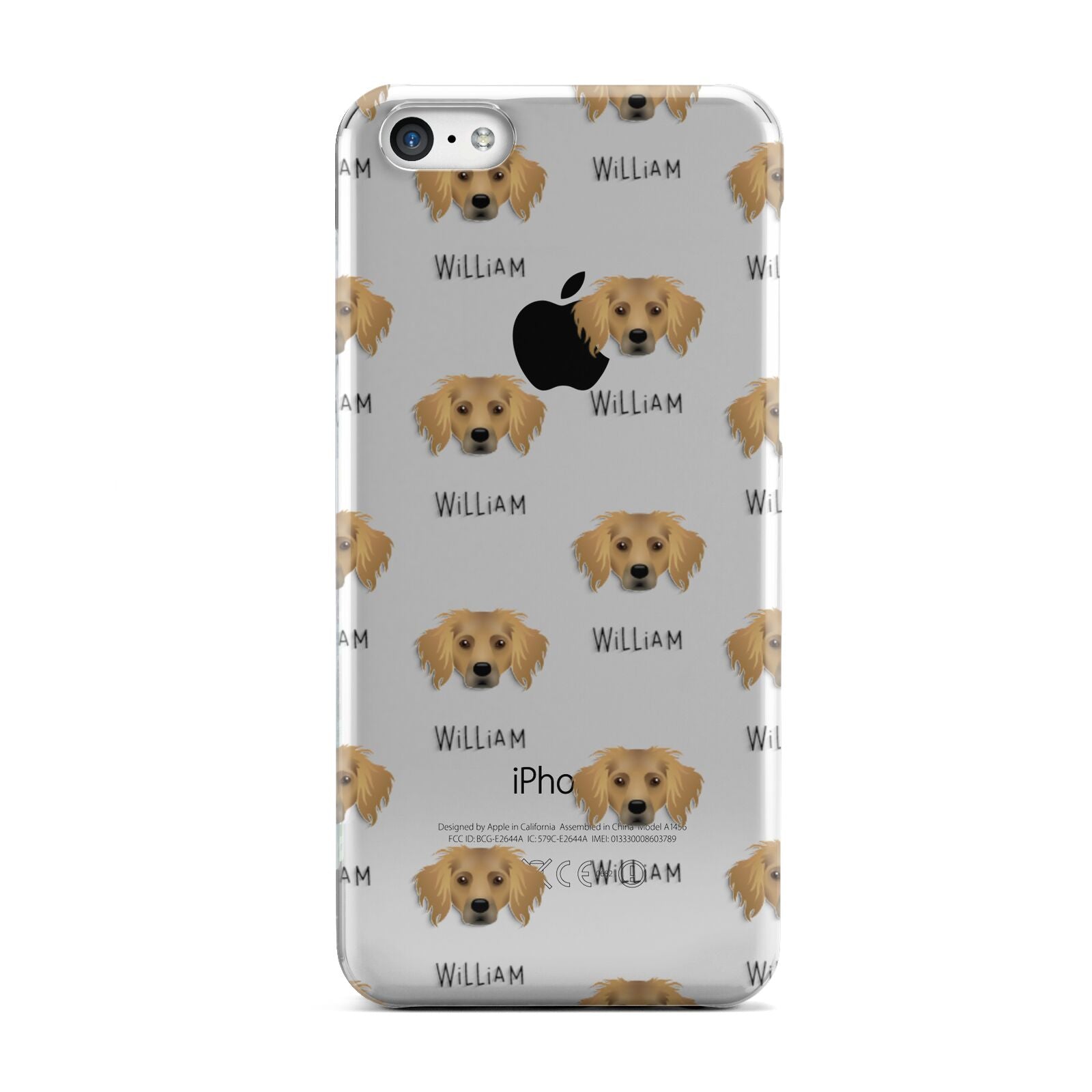 Dameranian Icon with Name Apple iPhone 5c Case