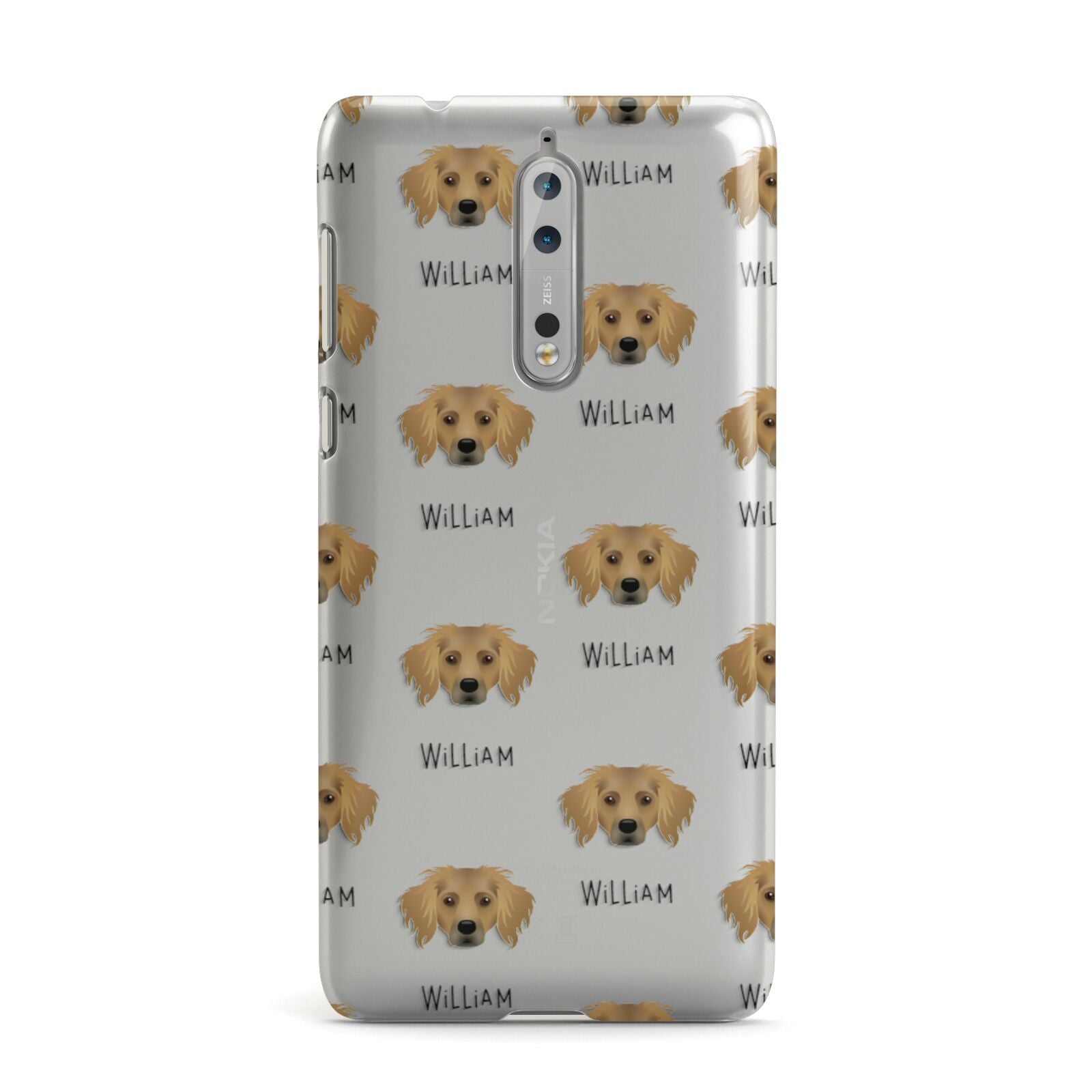 Dameranian Icon with Name Nokia Case