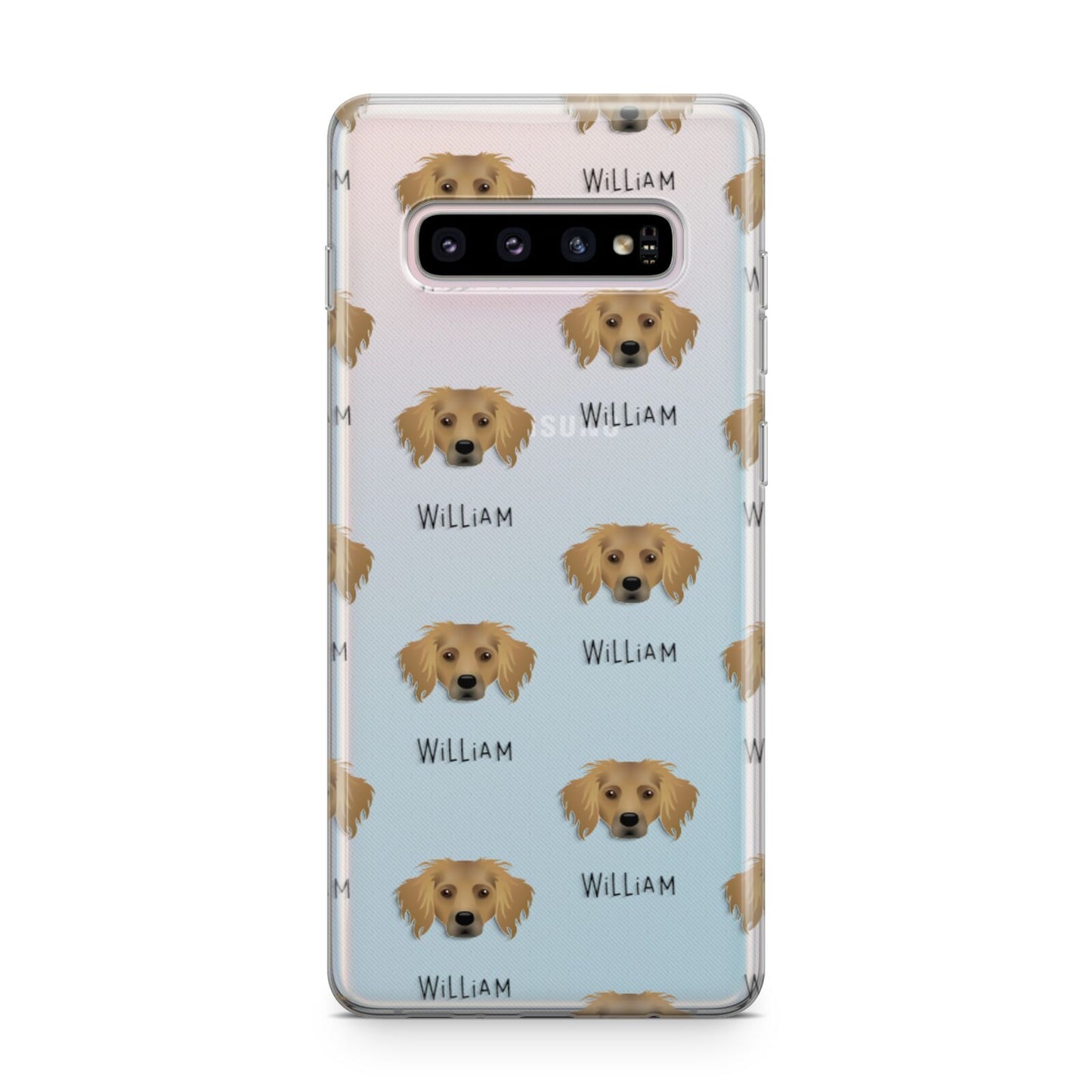 Dameranian Icon with Name Samsung Galaxy S10 Plus Case