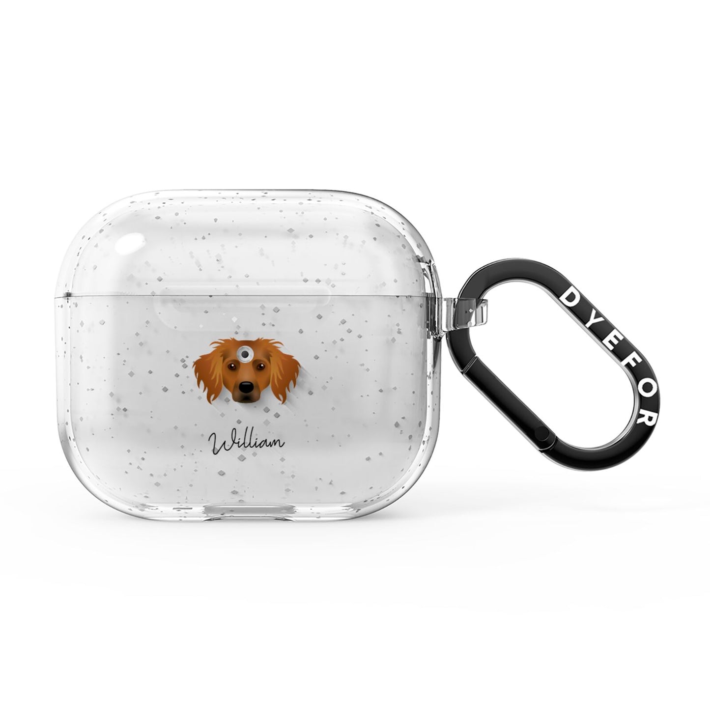 Dameranian Personalised AirPods Glitter Case 3rd Gen