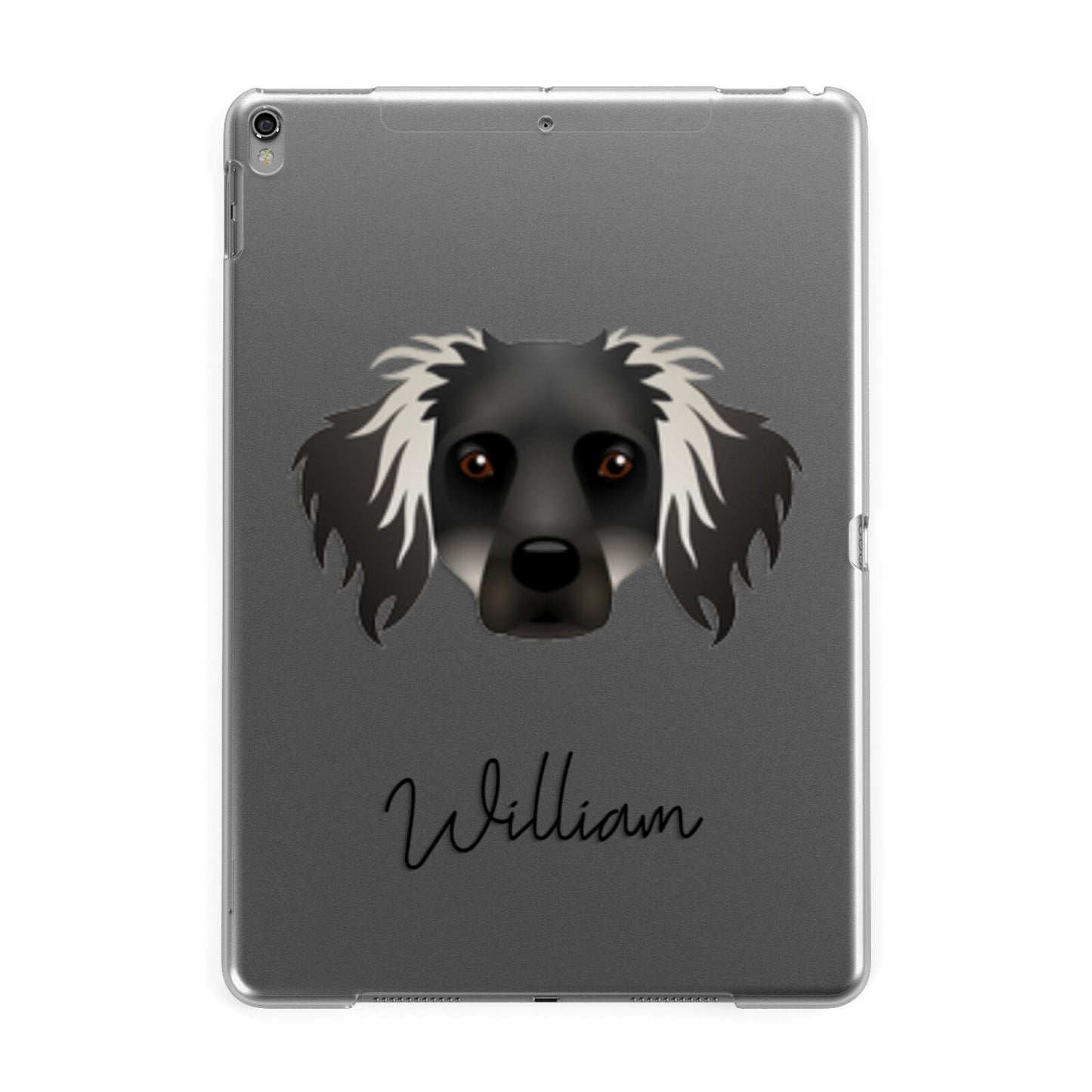 Dameranian Personalised Apple iPad Grey Case
