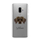 Dameranian Personalised Samsung Galaxy S9 Plus Case on Silver phone