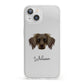 Dameranian Personalised iPhone 13 Clear Bumper Case