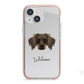 Dameranian Personalised iPhone 13 Mini TPU Impact Case with Pink Edges