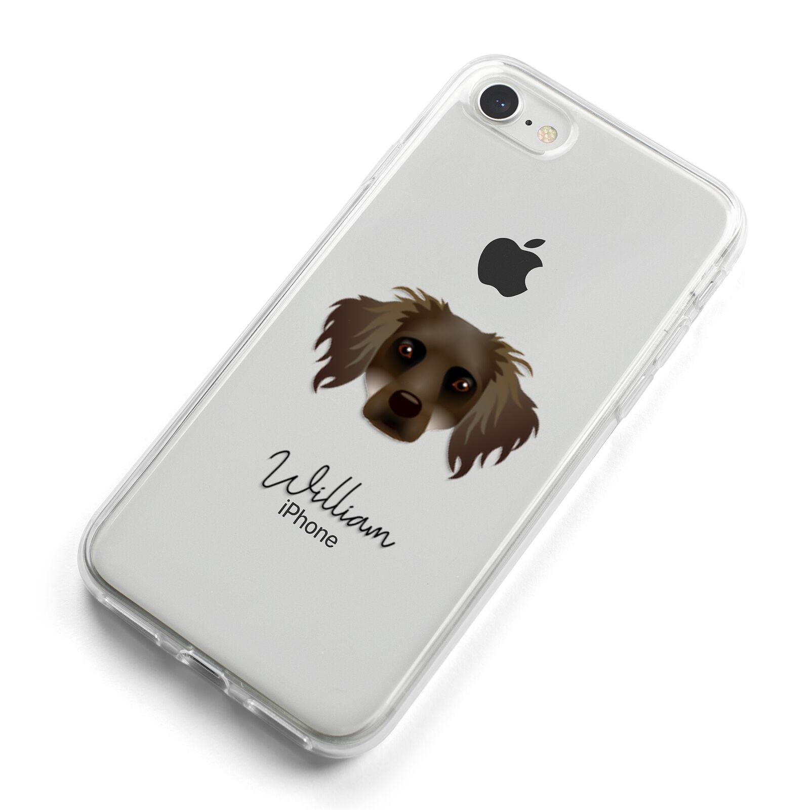 Dameranian Personalised iPhone 8 Bumper Case on Silver iPhone Alternative Image
