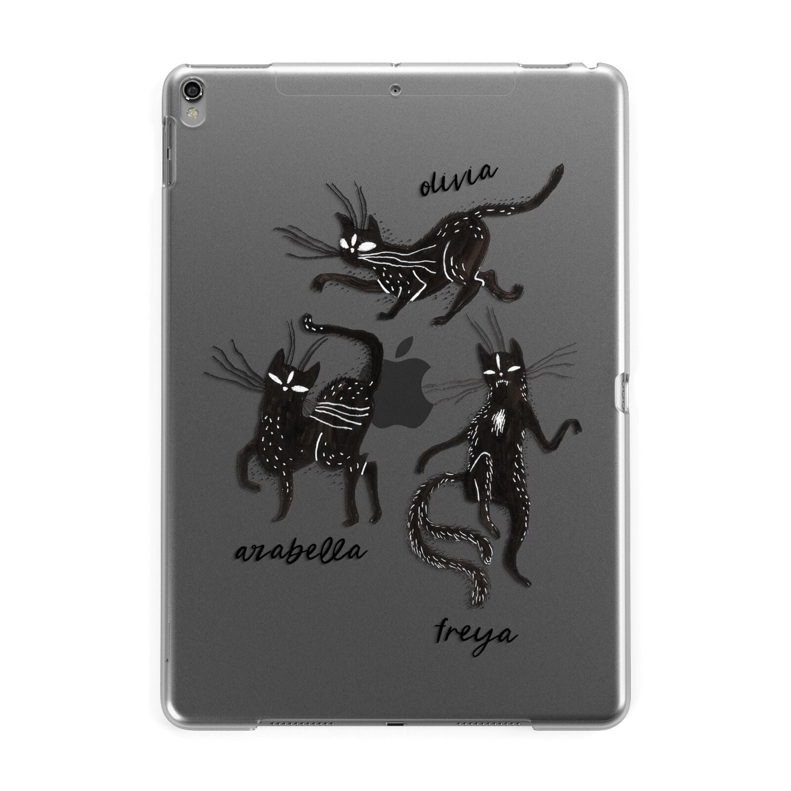 Dancing Cats Halloween Apple iPad Grey Case