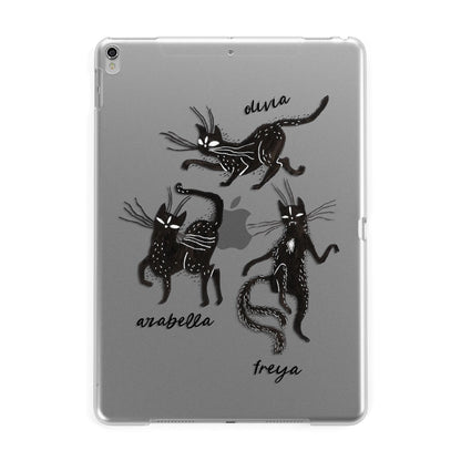 Dancing Cats Halloween Apple iPad Silver Case