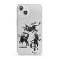 Dancing Cats Halloween iPhone 13 Clear Bumper Case