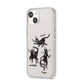 Dancing Cats Halloween iPhone 14 Clear Tough Case Starlight Angled Image