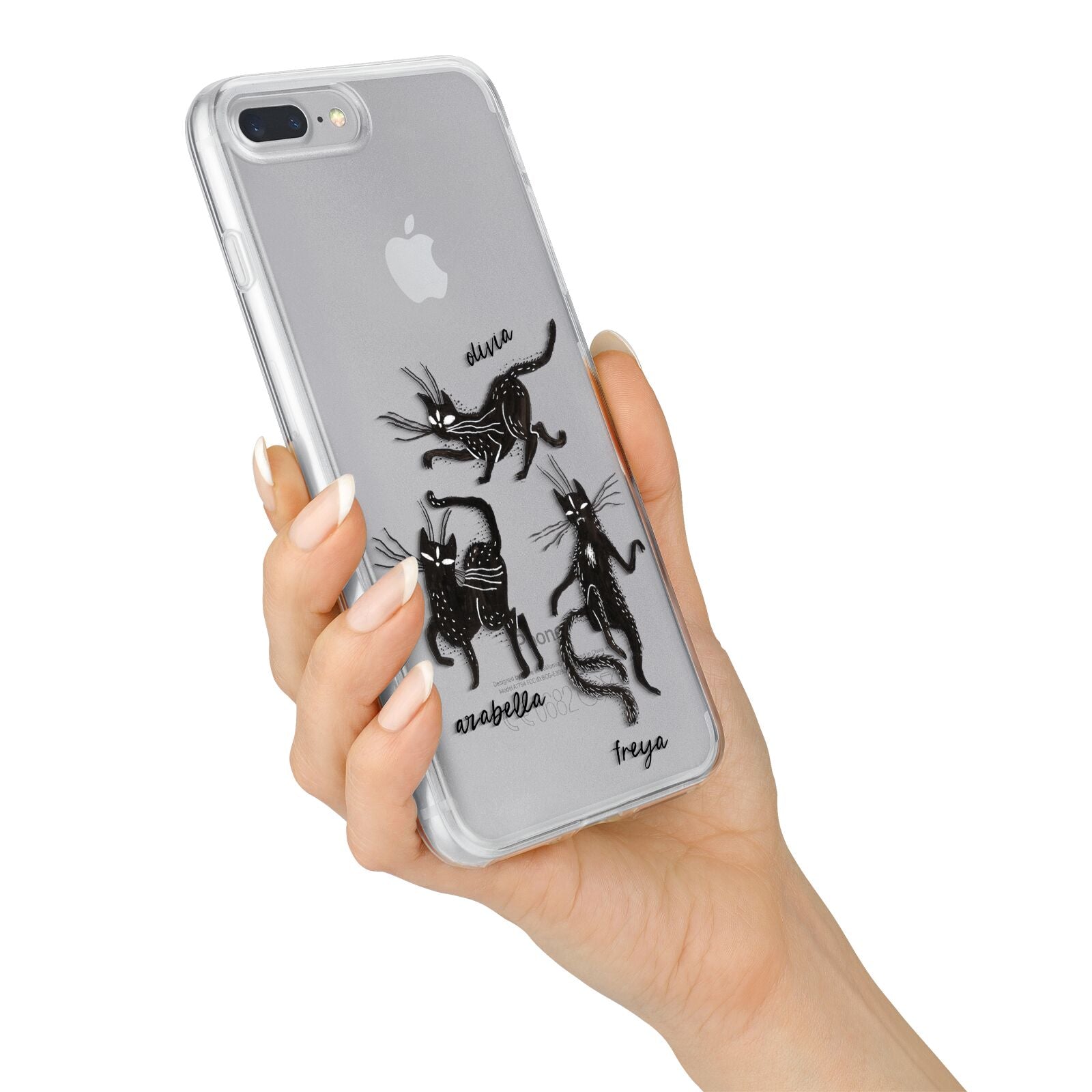 Dancing Cats Halloween iPhone 7 Plus Bumper Case on Silver iPhone Alternative Image