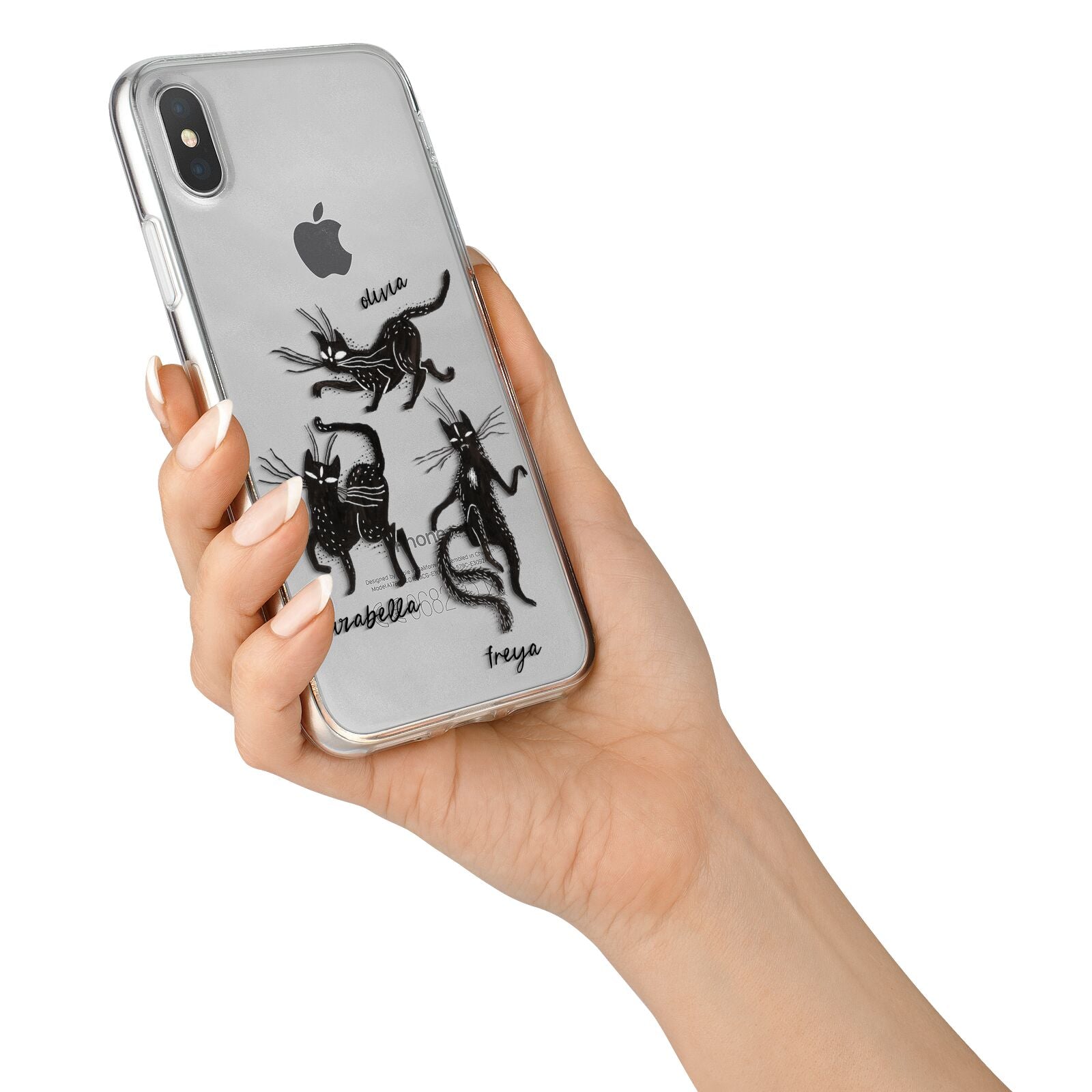 Dancing Cats Halloween iPhone X Bumper Case on Silver iPhone Alternative Image 2