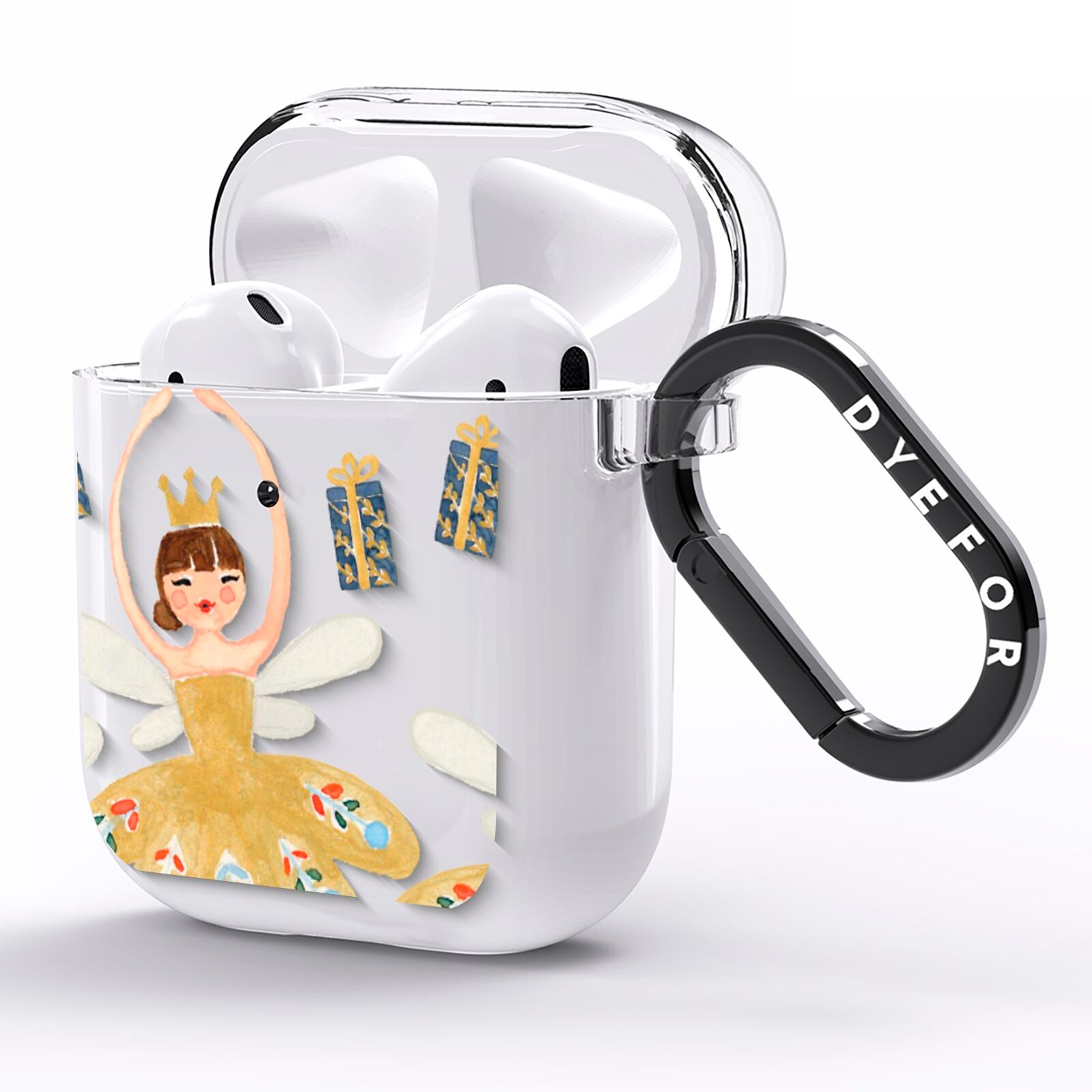 Dancing ballerina princess AirPods Clear Case Side Image