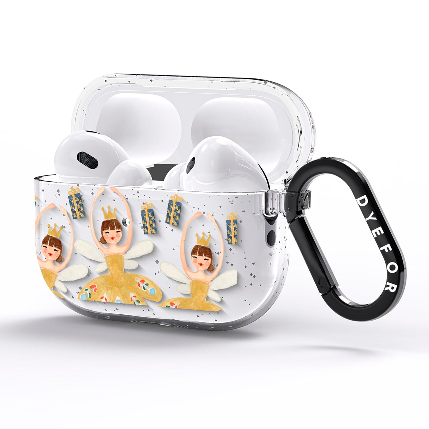 Dancing ballerina princess AirPods Pro Glitter Case Side Image