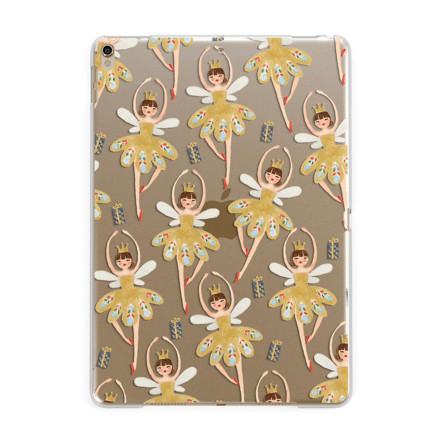 Dancing ballerina princess Apple iPad Gold Case