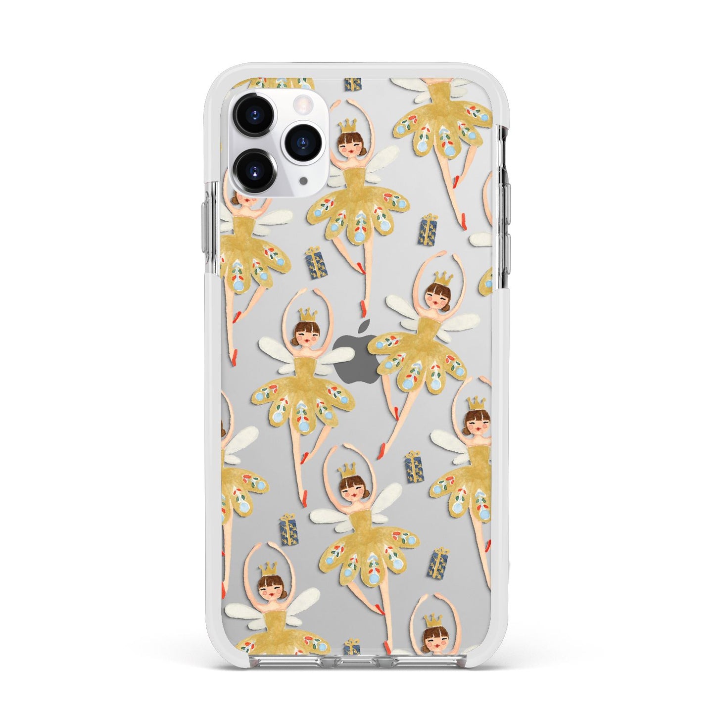 Dancing ballerina princess Apple iPhone 11 Pro Max in Silver with White Impact Case
