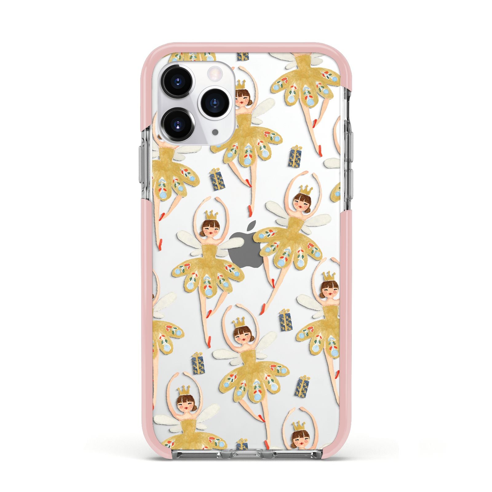 Dancing ballerina princess Apple iPhone 11 Pro in Silver with Pink Impact Case