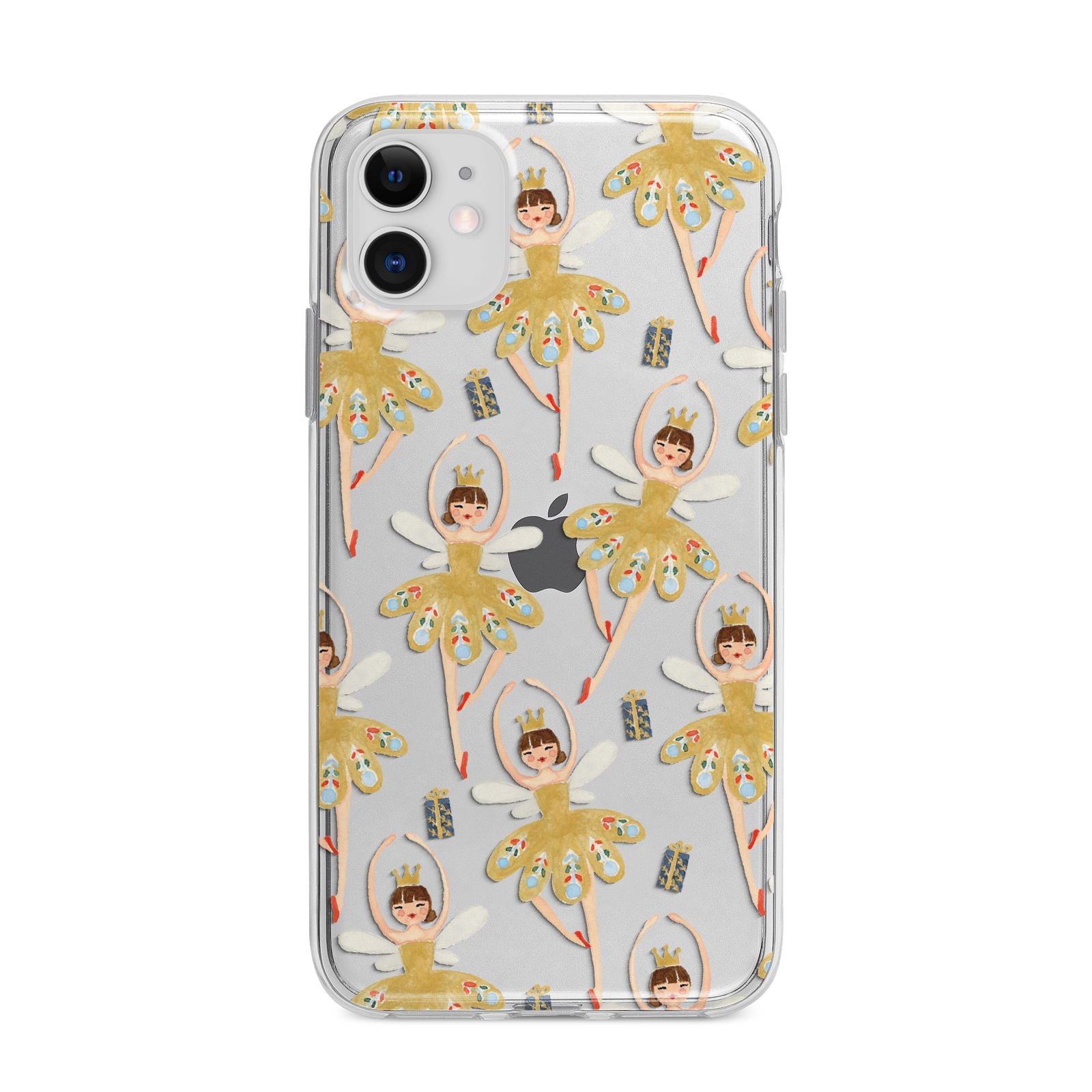Dancing ballerina princess Apple iPhone 11 in White with Bumper Case