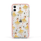 Dancing ballerina princess Apple iPhone 11 in White with Pink Impact Case