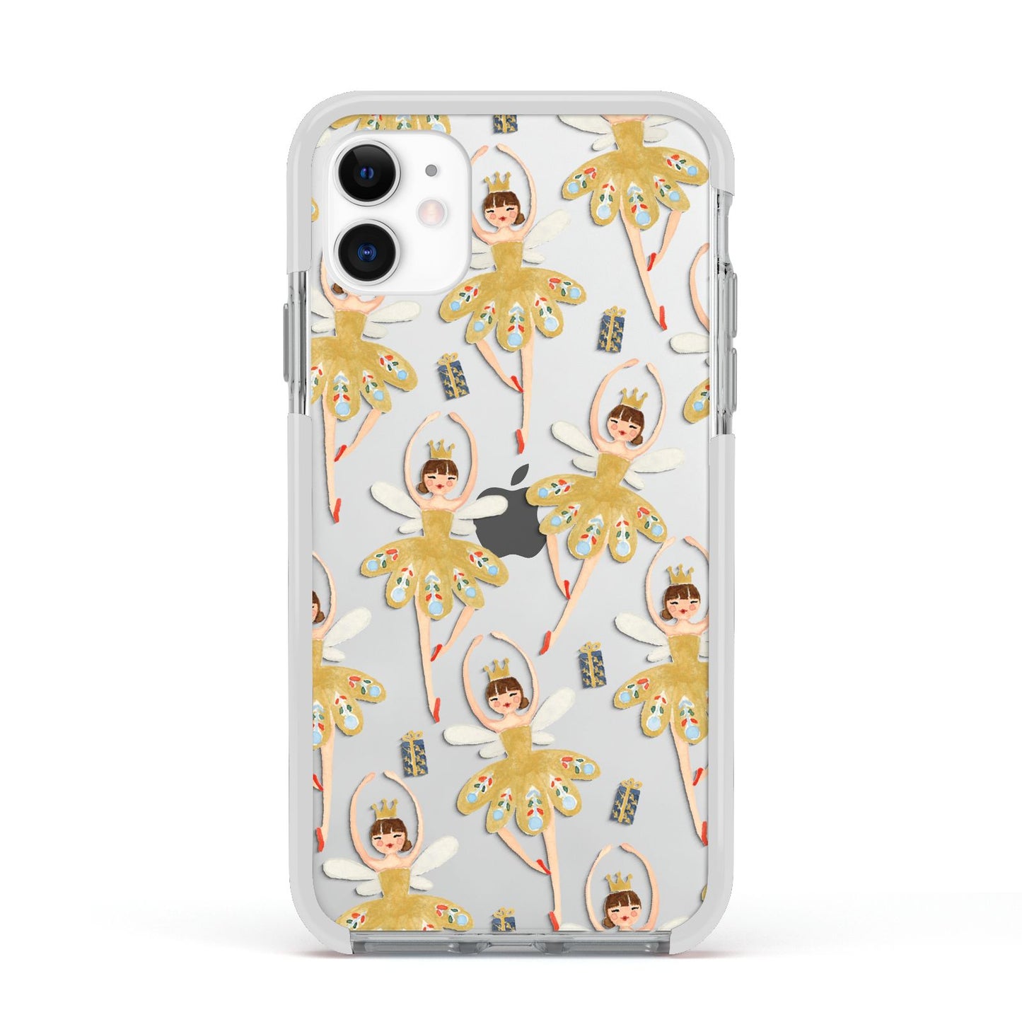 Dancing ballerina princess Apple iPhone 11 in White with White Impact Case