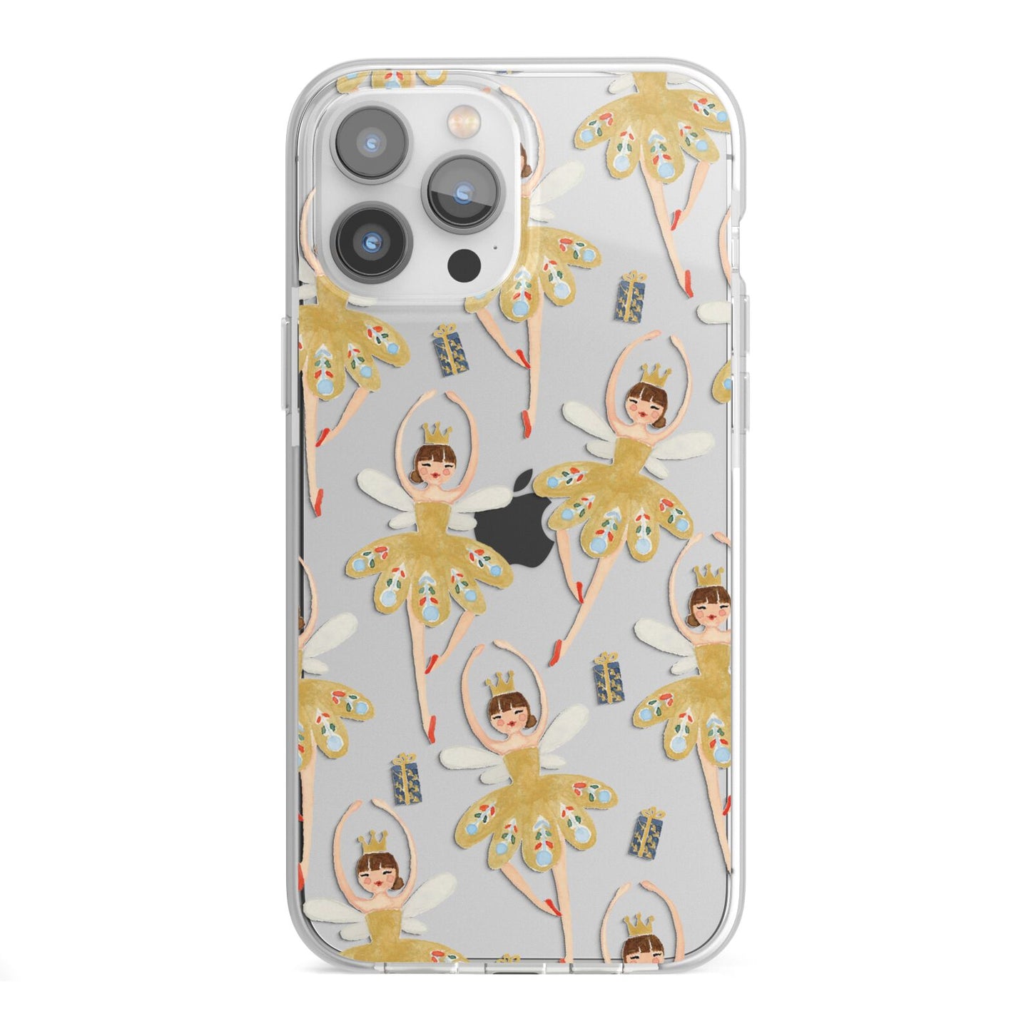 Dancing ballerina princess iPhone 13 Pro Max TPU Impact Case with White Edges