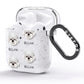 Dandie Dinmont Terrier Icon with Name AirPods Glitter Case Side Image