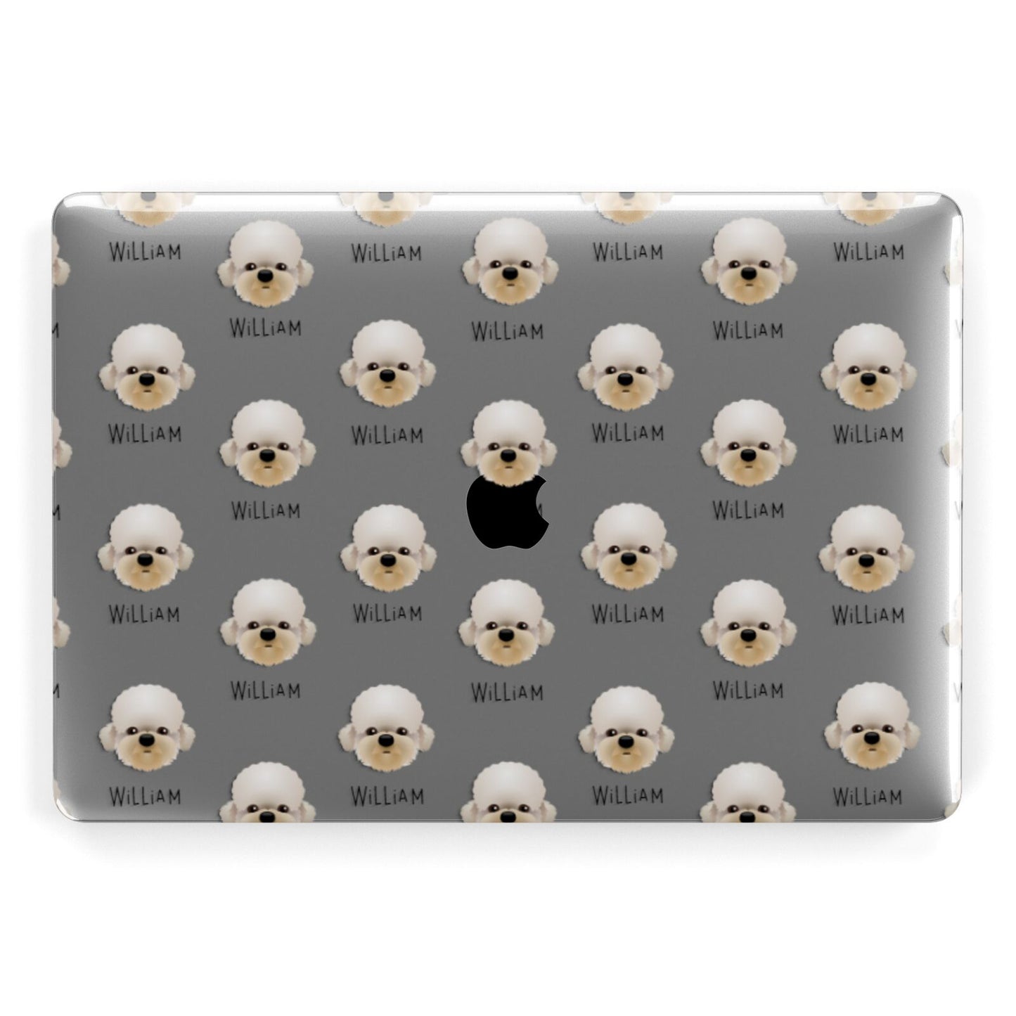 Dandie Dinmont Terrier Icon with Name Apple MacBook Case