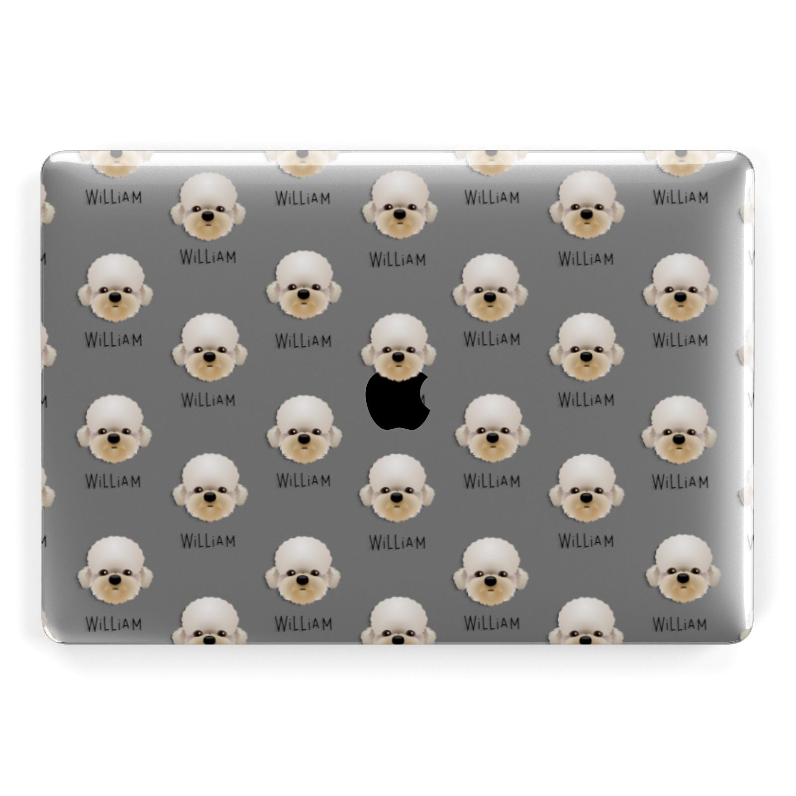 Dandie Dinmont Terrier Icon with Name Apple MacBook Case