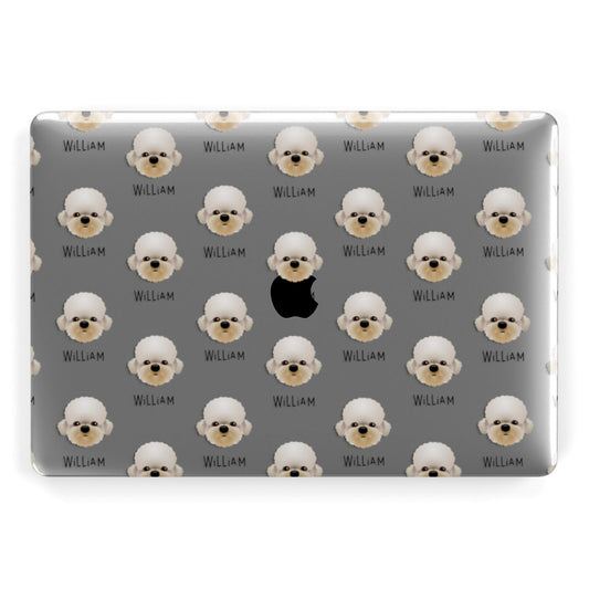 Dandie Dinmont Terrier Icon with Name Apple MacBook Case