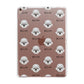 Dandie Dinmont Terrier Icon with Name Apple iPad Rose Gold Case