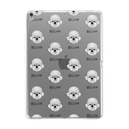 Dandie Dinmont Terrier Icon with Name Apple iPad Silver Case