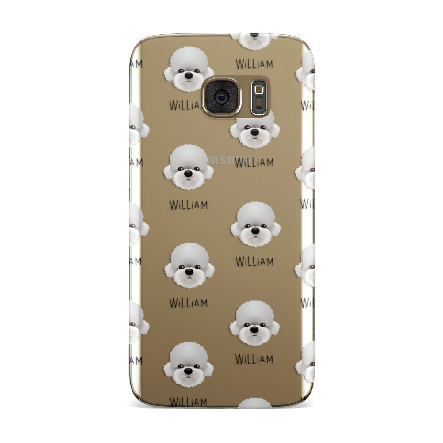 Dandie Dinmont Terrier Icon with Name Samsung Galaxy Case