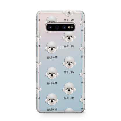 Dandie Dinmont Terrier Icon with Name Samsung Galaxy S10 Case