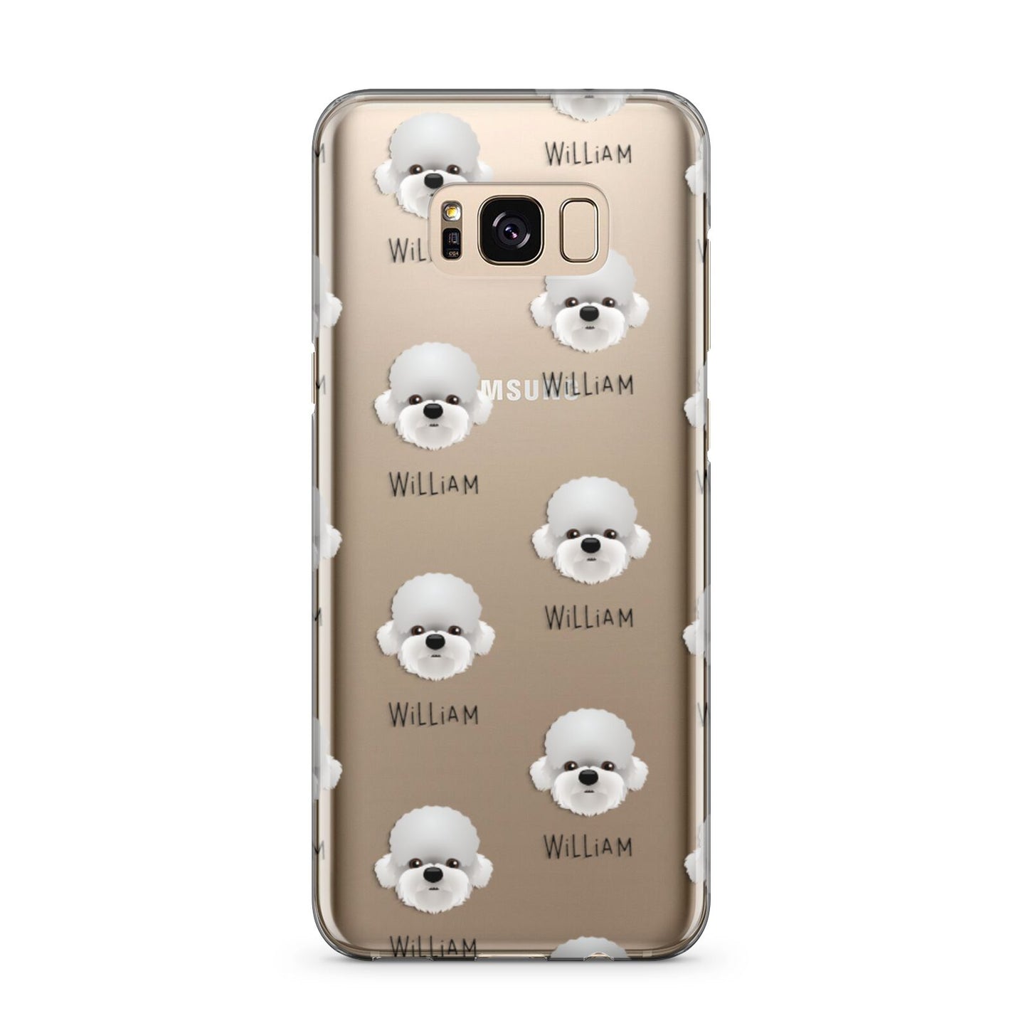 Dandie Dinmont Terrier Icon with Name Samsung Galaxy S8 Plus Case