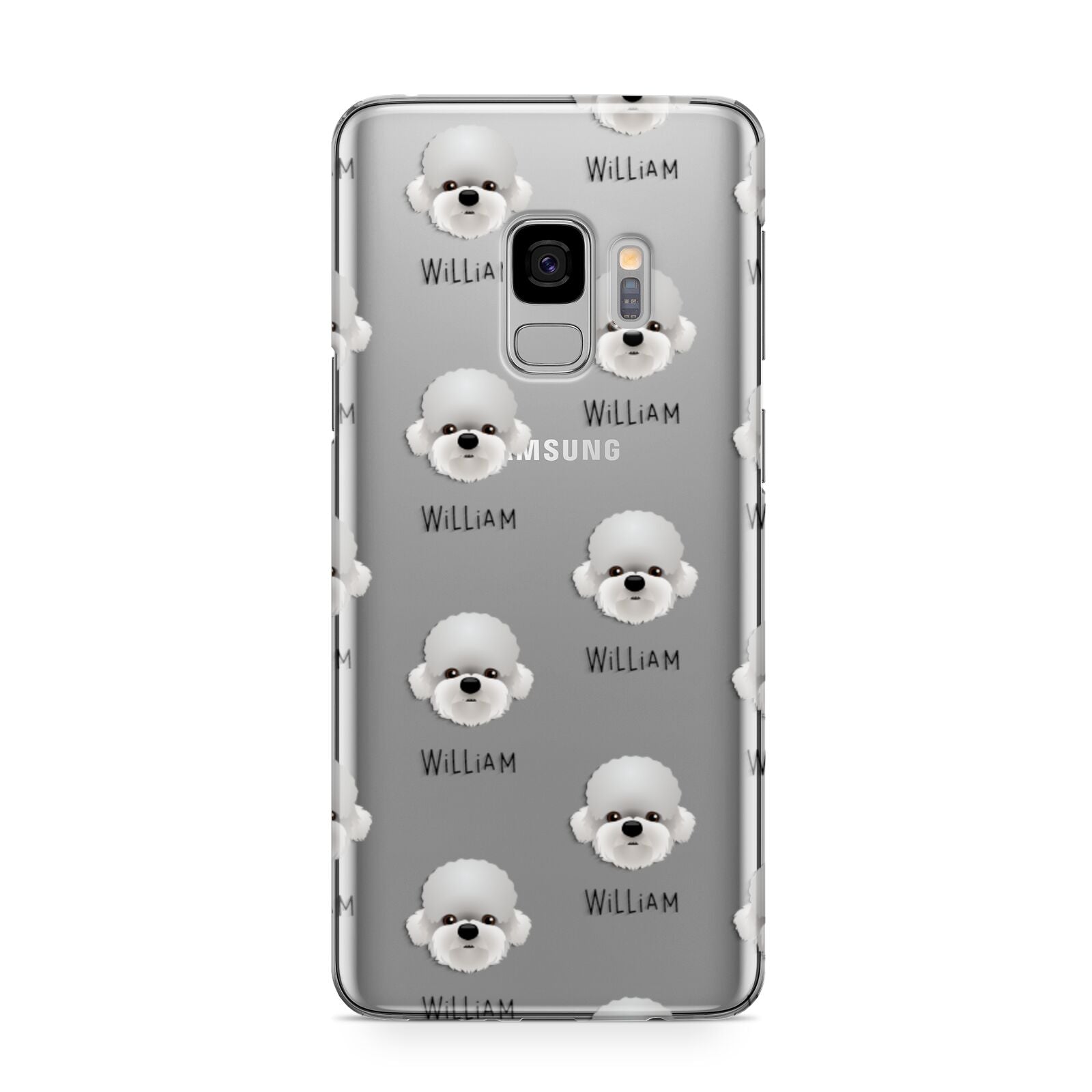 Dandie Dinmont Terrier Icon with Name Samsung Galaxy S9 Case