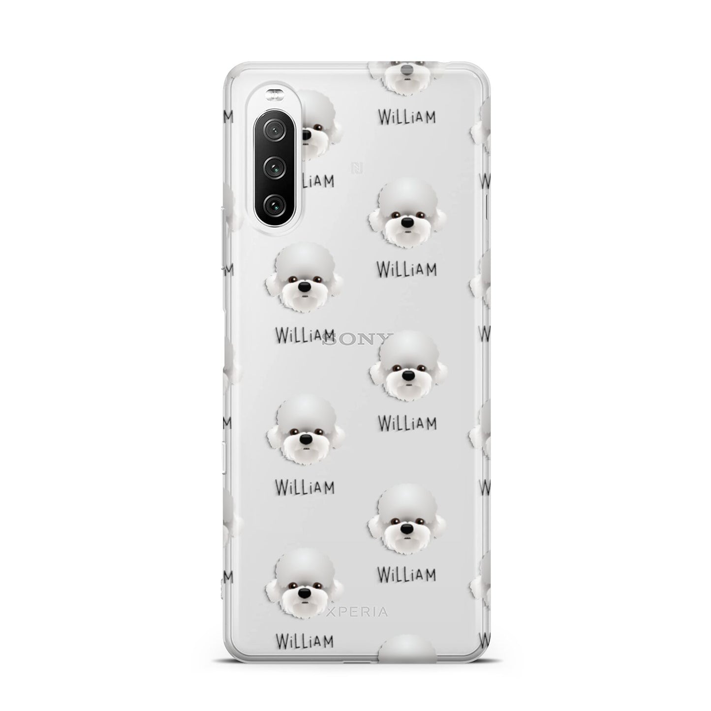 Dandie Dinmont Terrier Icon with Name Sony Xperia 10 III Case